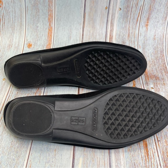 Aerosoles Black Velvet Betunia Smoking Slipper Loafer Gold Crown Embroidery 5.5 - Picture 8 of 8